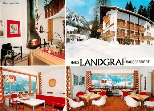 AK / Ansichtskarte  Bad_Oberdorf Haus Landgraf Gast und Aufenthaltsraum Bad_Oberdorf