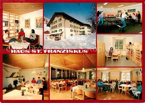 AK / Ansichtskarte  Balderschwang Haus St Franziskus Gast und Aufenthaltsraeume Balderschwang