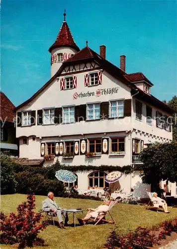 AK / Ansichtskarte  Schachen_Lindau_Bad Hotel Schachen Schloessle Schachen_Lindau_Bad