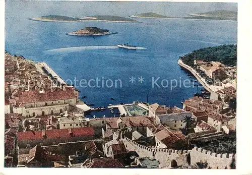 AK / Ansichtskarte  Hvar_Croatia Fliegeraufnahme 