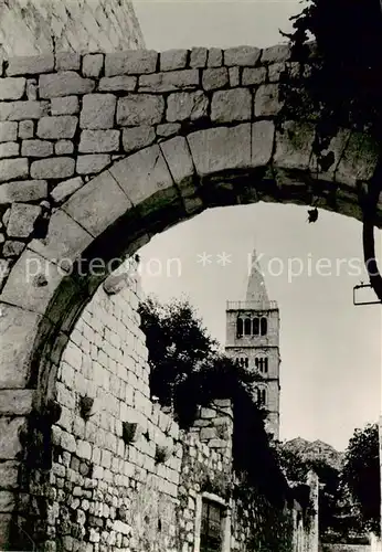 AK / Ansichtskarte 73803783 Rab_Croatia Torblick zum Kirchturm Rab_Croatia