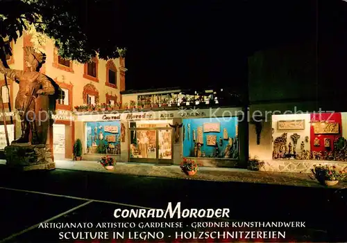 AK / Ansichtskarte  Ortisei_St_Ulrich_Groednertal_IT Conrad Moroder Groedner Kunsthandwerk 