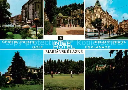 AK / Ansichtskarte 73803806 Marianske_Lazne Cristal Palace Interhotel Palace Praha Golf Esplanade Marianske_Lazne