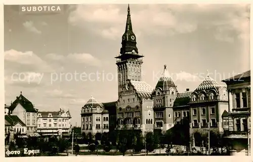 AK / Ansichtskarte  Subotica_Szabadka_Serbija Altstadt Kirche 