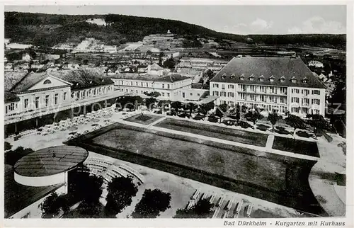 AK / Ansichtskarte  Bad_Duerkheim Kurgarten mit Kurhaus Feldpost Bad_Duerkheim