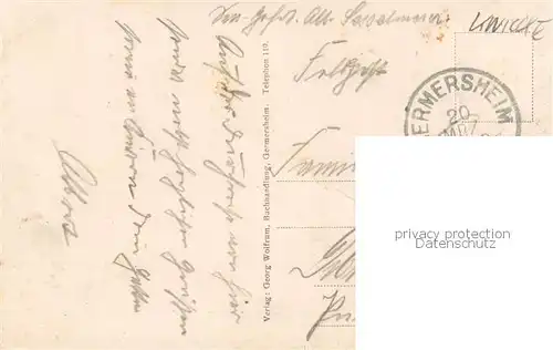 AK / Ansichtskarte  Germersheim Koenigstrasse Feldpost Germersheim