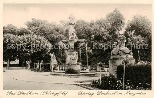 AK / Ansichtskarte  Bad_Duerkheim Ostertag Denkmal im Kurgarten Bad_Duerkheim