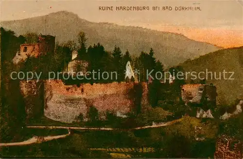 AK / Ansichtskarte  Bad_Duerkheim Ruine Hardenburg Bad_Duerkheim