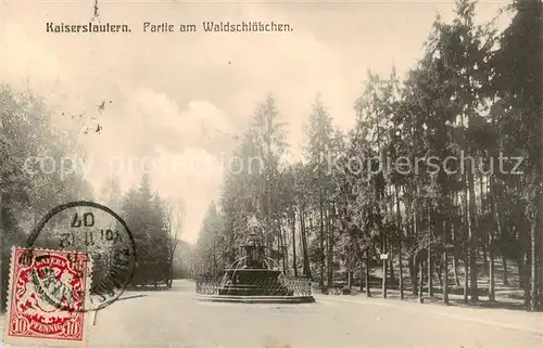 AK / Ansichtskarte 73803858 Kaiserslautern Partie am Waldschloesschen Kaiserslautern