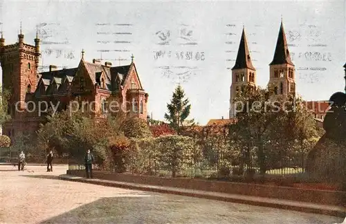 AK / Ansichtskarte  Landau__Pfalz Schloss mit Marienkirche Feldpost 