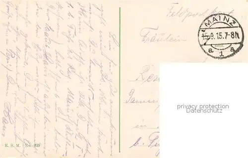 AK / Ansichtskarte  Mainz__Rhein Kaiserstrasse mit Christuskirche Feldpost 