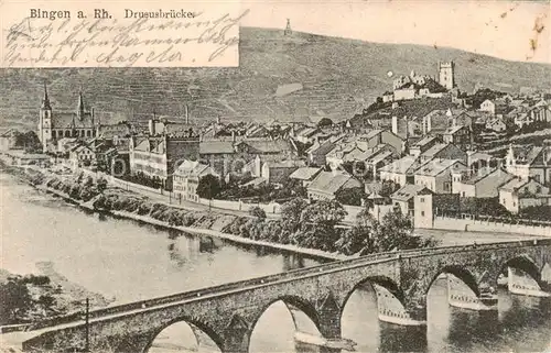 AK / Ansichtskarte  Bingen_Rhein Drususbruecke Bingen Rhein