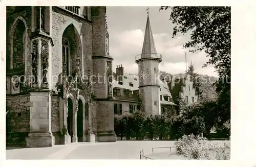 AK / Ansichtskarte  Meisenheim_Glan Herzog Wolfgang Haus mit Portal der Schlosskirche Meisenheim_Glan