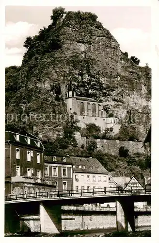 AK / Ansichtskarte 73803928 Idar-Oberstein_Jdar-Oberstein Nahepartie mit Felsenkirche und alter Burg 