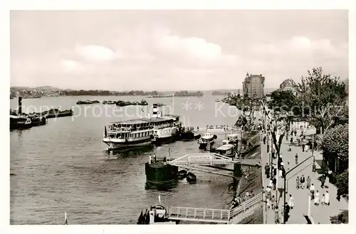 AK / Ansichtskarte  Bingen_Rhein Rheinpromenade Bingen Rhein