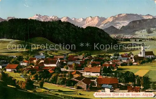 AK / Ansichtskarte 73803966 Altstaedten_Allgaeu Panorama Altstaedten_Allgaeu