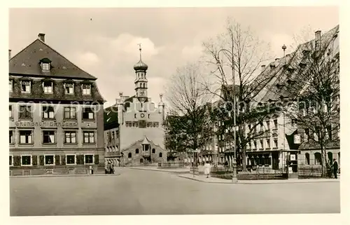 AK / Ansichtskarte  Kempten_Allgaeu Rathausplatz Kempten Allgaeu