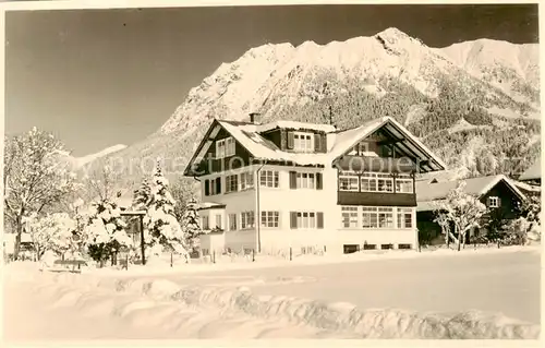 AK / Ansichtskarte  Oberstdorf Winterlandschaft Hotel Allgaeuer Alpen Oberstdorf