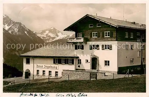 AK / Ansichtskarte 73803989 Oberjoch_Bad_Hindelang Gasthof Pension Haus Ingeburg Allgaeuer Alpen 