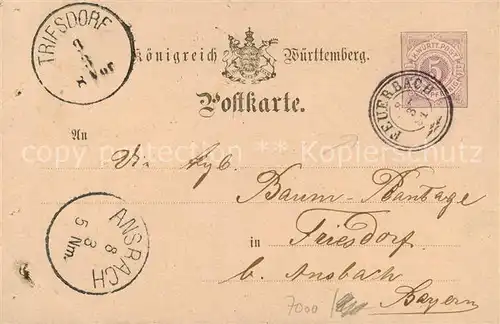 AK / Ansichtskarte 73803993 Triesdorf Koenigreich Wuerttemberg Postkarte Triesdorf