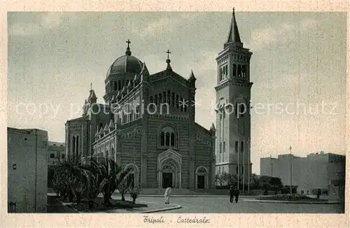 AK / Ansichtskarte  Tripoli___Tripolis_Libyen Cattedrale 