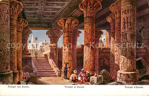 AK / Ansichtskarte  Esneh_Egypt Tempel 