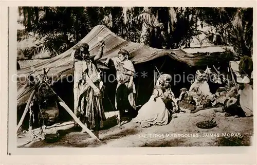 AK / Ansichtskarte  Maroc_Marokko Tipos Marroquies Jaimas Moras Maroc Marokko