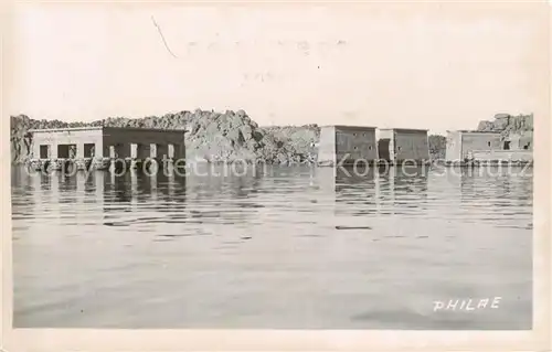 AK / Ansichtskarte  Philae_Egypt Versunkene Tempelanlage 