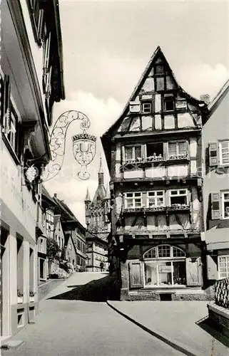 AK / Ansichtskarte  Bad_Wimpfen Salzgasse und Blauer Turm Bad_Wimpfen