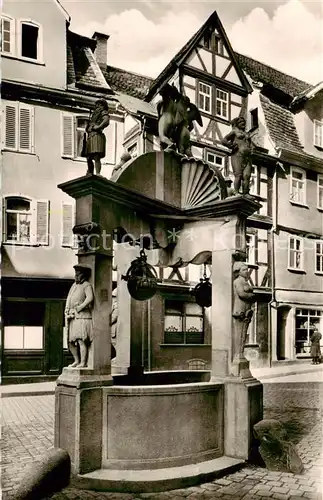 AK / Ansichtskarte  Wertheim_Main Der Engelsbrunnen Wertheim Main