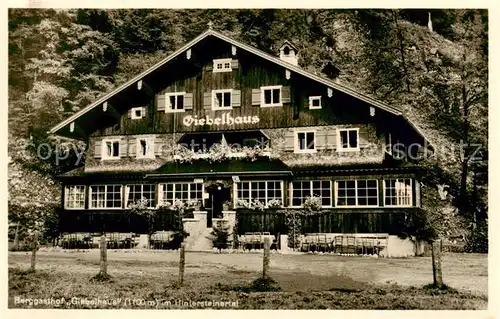 AK / Ansichtskarte  Hinterstein_Bad_Hindelang Berggasthof Giebelhaus Hintersteinertal Hinterstein_Bad_Hindelang