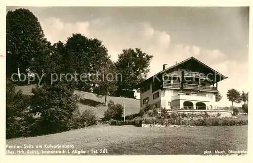 AK / Ansichtskarte  Immenstadt_Allgaeu Pension Seitz am Kalvarienberg Immenstadt_Allgaeu