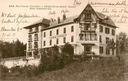 AK / Ansichtskarte Challes les Eaux Hotel Chateaubriant Challes les Eaux