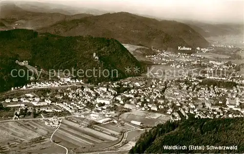 AK / Ansichtskarte  Waldkirch_Breisgau Fliegeraufnahme mit Kollnau Waldkirch Breisgau