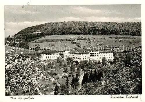 AK / Ansichtskarte 73804208 Bad_Mergentheim Sanatorium Taubertal Bad_Mergentheim