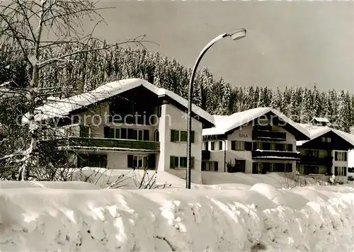 AK / Ansichtskarte  Oberstaufen Winteridyll Pension Jlola Oberstaufen