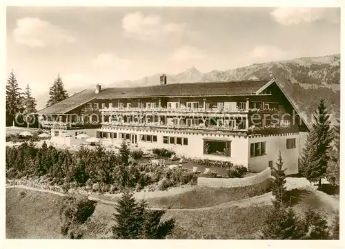 AK / Ansichtskarte  Sonthofen__Oberallgaeu Berghotel Allgaeuer Berghof mit Alpe Eck 