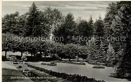 AK / Ansichtskarte  Bad_Orb Partie im Kurpark Bad_Orb