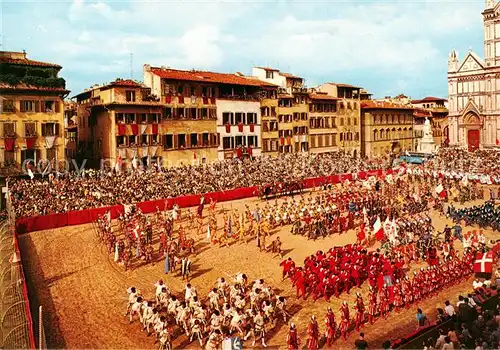 AK / Ansichtskarte  Firenze_Florenz Piazza S Croce Il Calcio in costume 