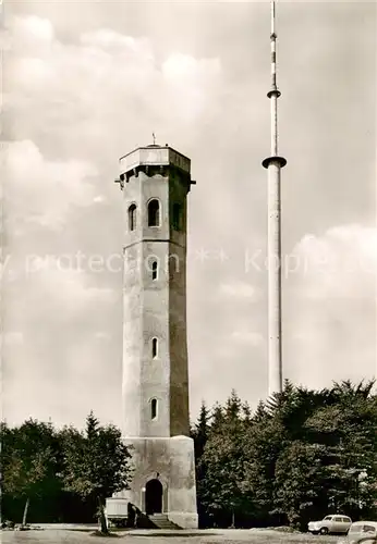 AK / Ansichtskarte  Dannenfels Donnersberg Gipfel Ludwigsturm und Fernsehturm Dannenfels