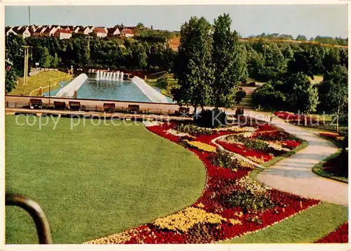 AK / Ansichtskarte  Stuttgart Hoehenpark Killesberg Gartenschau und Ausstellungs Gelaende Blick aus der Sesselbahn Stuttgart