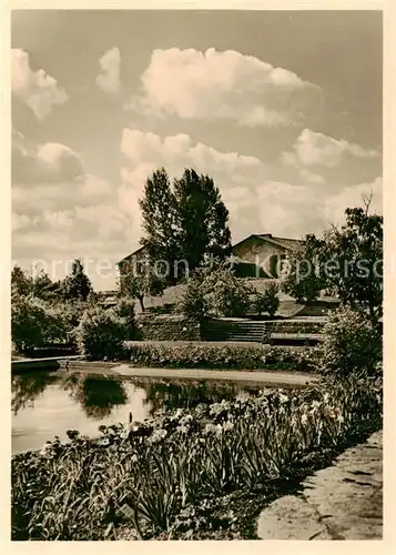 AK / Ansichtskarte  Stuttgart Gartenschau 1950 Stille Wasser bei der Hauptgaststaette Stuttgart