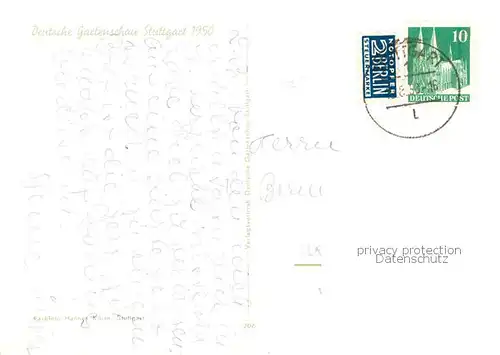 AK / Ansichtskarte  Stuttgart Deutsche Gartenschau 1950 Die grossen Wasserspiele Stuttgart