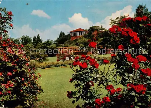 AK / Ansichtskarte  Stuttgart BUGA 1961 Rosenbluete mit Pergula und Hoehencafe Stuttgart