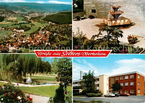 AK / Ansichtskarte  Selters_Ortenberg Fliegeraufnahme Brunnen Sanatorium Benediktusquelle Selters Ortenberg