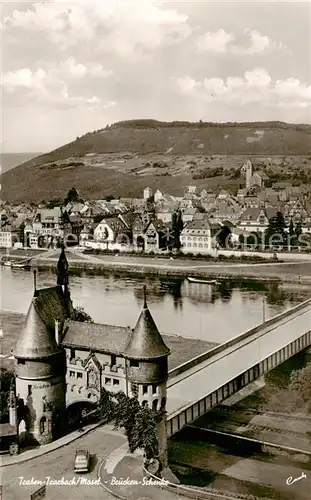 AK / Ansichtskarte 73804399 Traben-Trarbach_Mosel Bruecken Schenke Panorama 