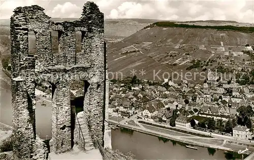 AK / Ansichtskarte  Traben-Trarbach_Mosel Ruine Grevenburg Fliegeraufnahme 