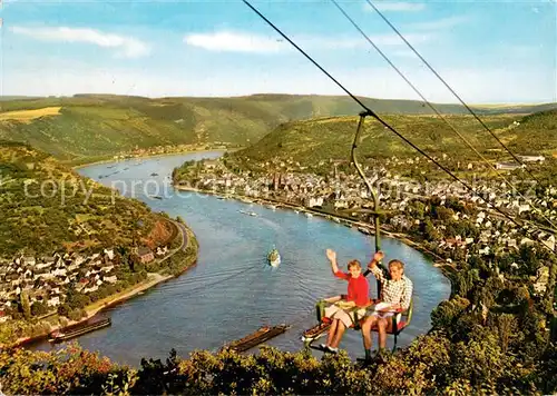 AK / Ansichtskarte  Sessellift_Chairlift_Telesiege Boppard am Rhein 