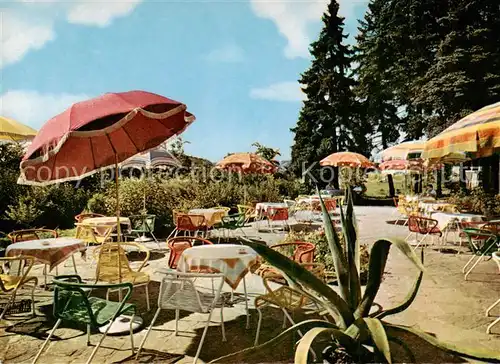 AK / Ansichtskarte  Bad_Salzhausen Kurhotel Tannenhof Freiterrasse Bad_Salzhausen