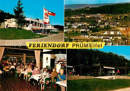 AK / Ansichtskarte  Pruem_Eifel Feriendorf der Erholungswerks der Deutschen Bundespost Panorama Gastraum  Pruem_Eifel